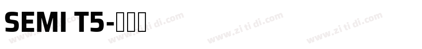 SEMI T5字体转换